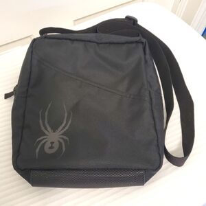 EC Spyder Messenger Bag Black Case Travel Case Crossbody, Lightweight